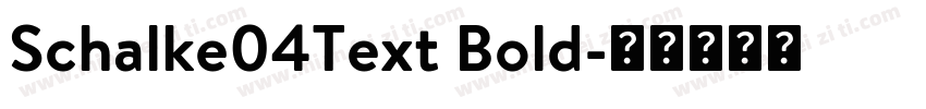 Schalke04Text Bold字体转换